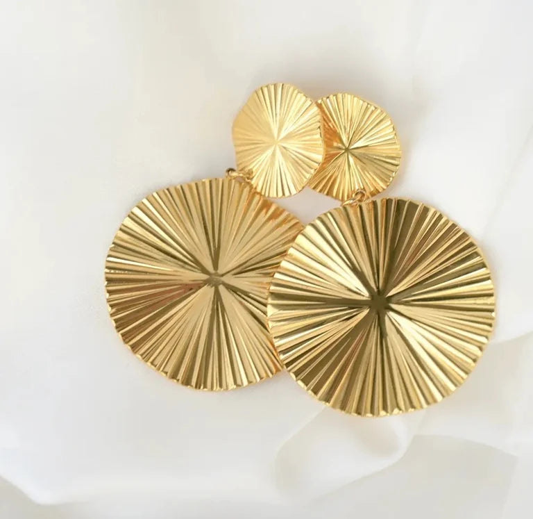 Oversized Sunburst earrings - Bella Jewels Design