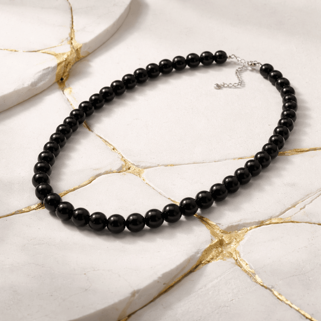 8mm Black Onyx Choker - Bella Jewels Design