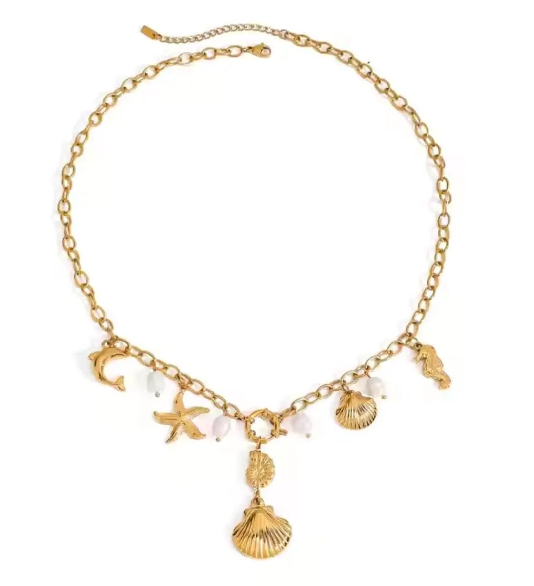 Ocean Inspired Charm Necklace - Bella Jewels Design