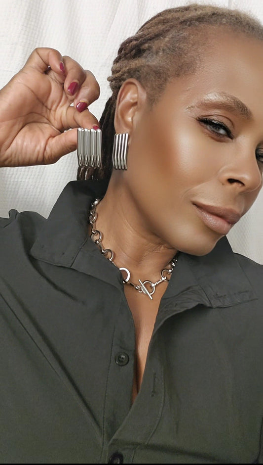 Vintage Stud Button Earrings - Bella Jewels Design