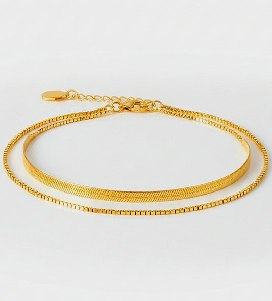 A02 - Anklet Herringbone