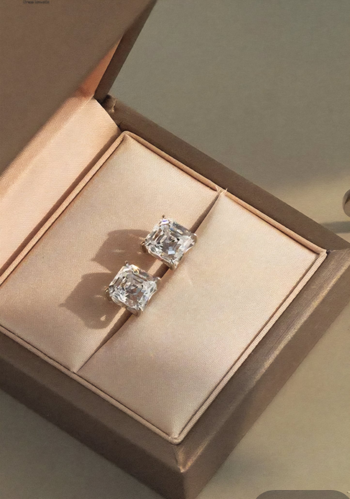 E01 ~ Moissanite Earrings 925 Sterling Silver