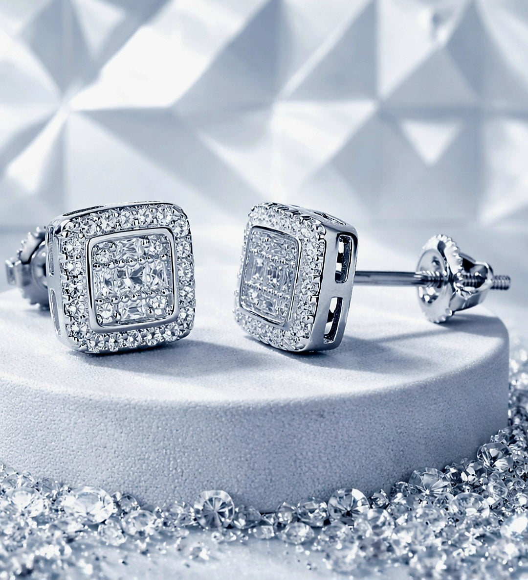 Moissanite Stud Earrings | 925 Sterling Silver