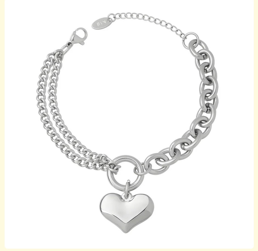 Heart Charm Bracelet