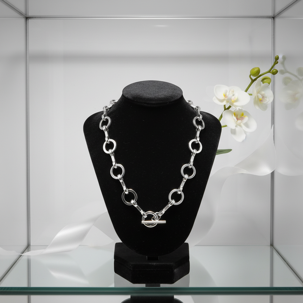 Snaffle & Rings Toggle Clasp Necklace