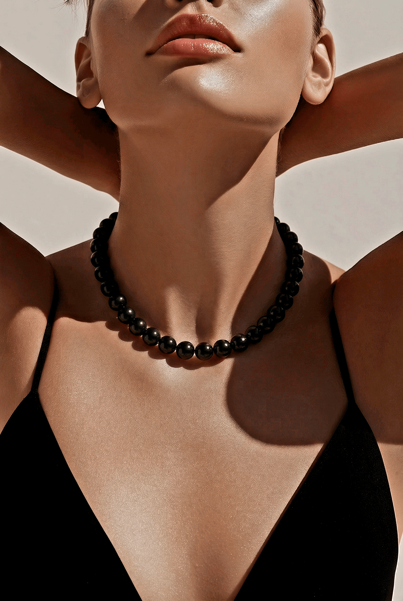 8mm Black Onyx Choker - Bella Jewels Design