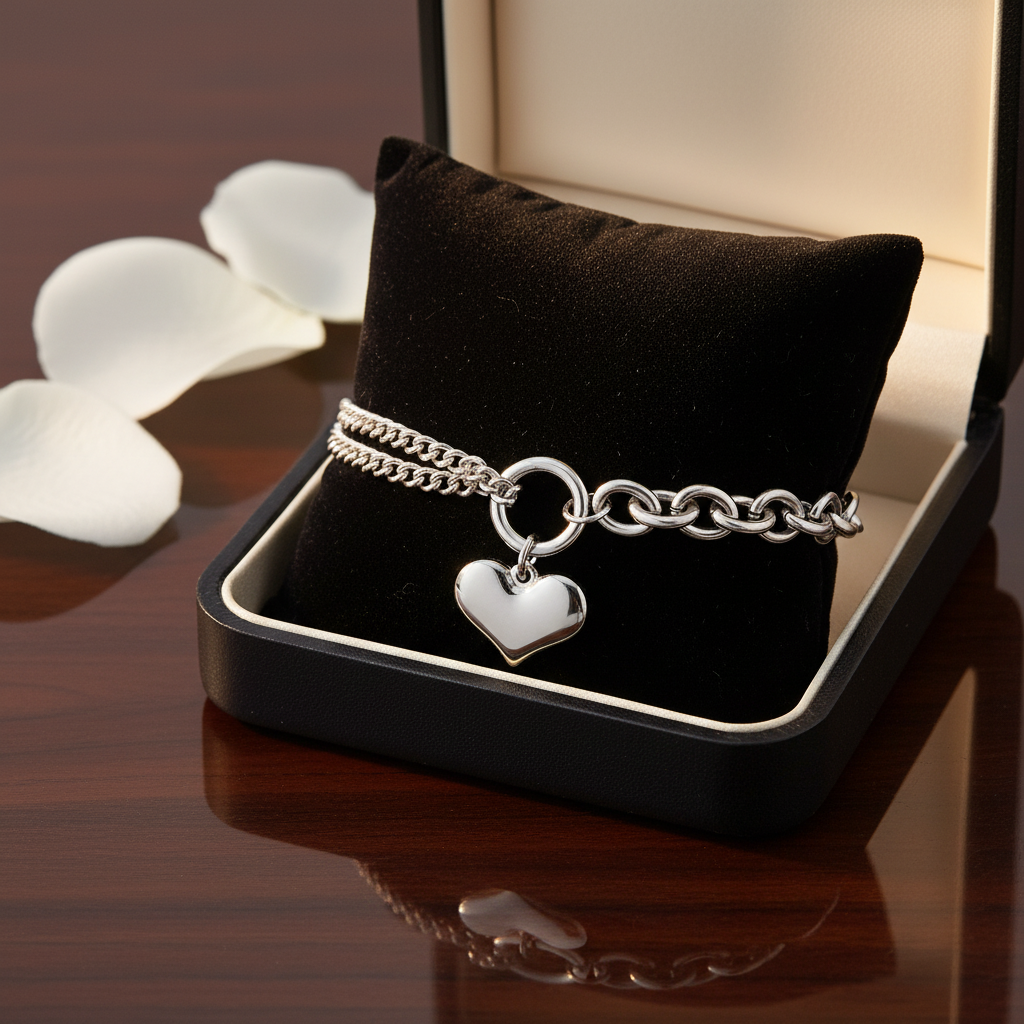 Heart Charm Bracelet