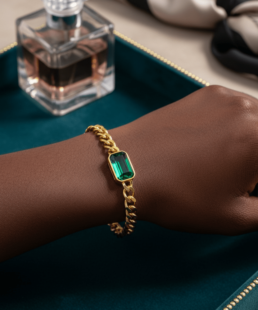 Emerald Bracelet - Bella Jewels Design