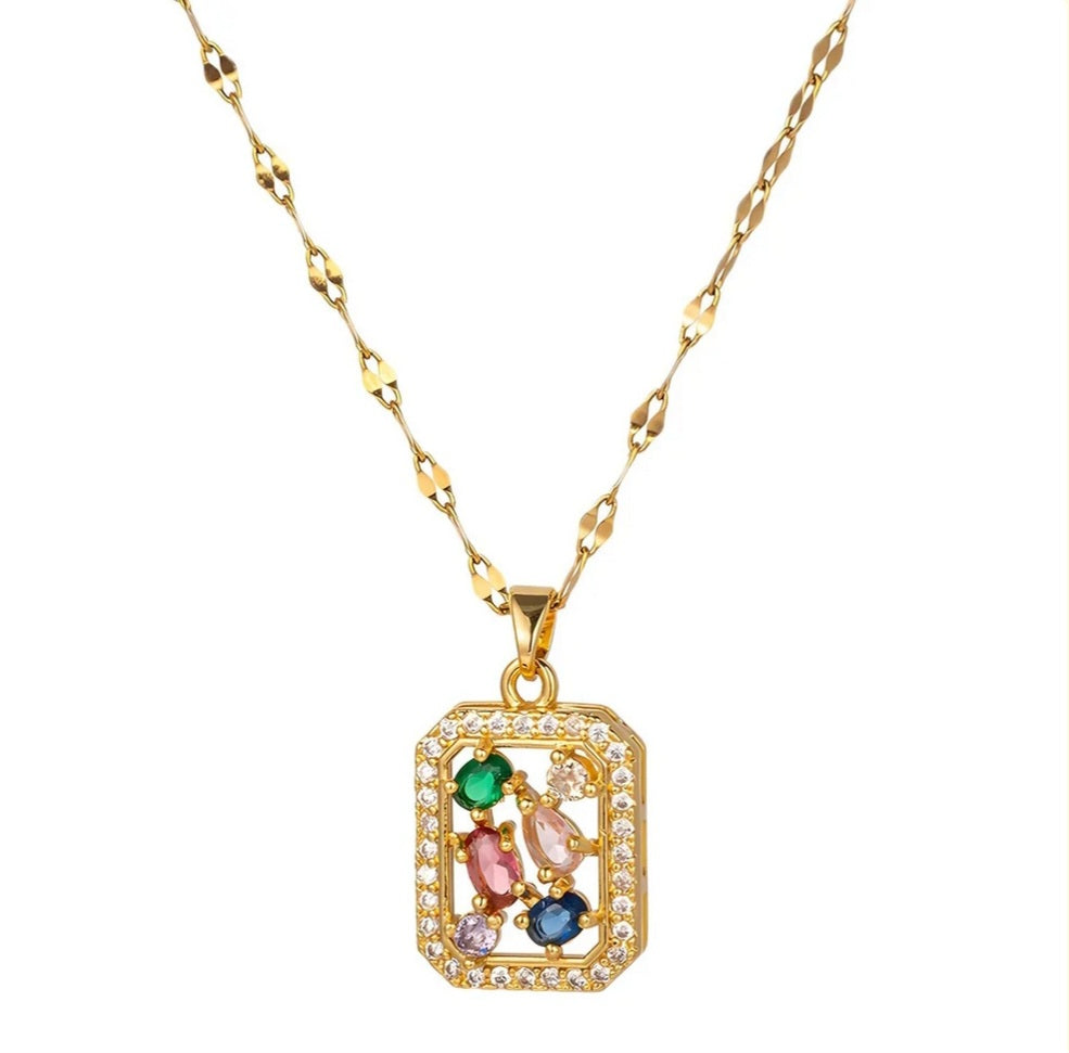Multi-Colored CZ Necklaces