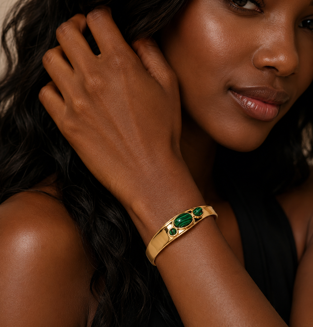 Natural Stone Cuff Bangles