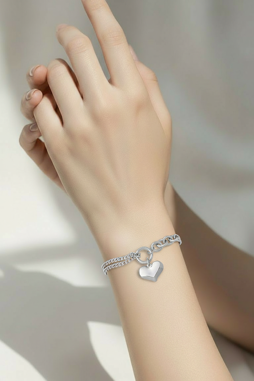 Heart Charm Bracelet