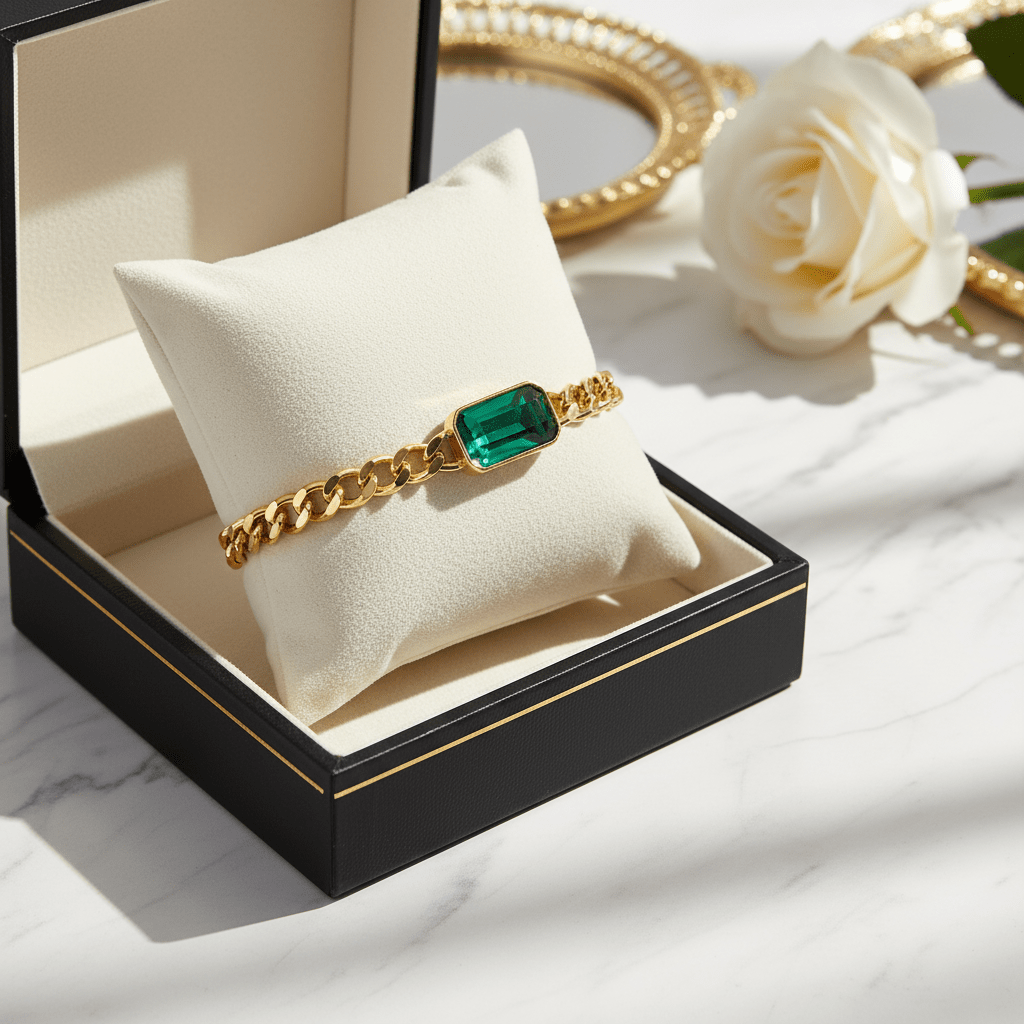 Emerald Bracelet - Bella Jewels Design