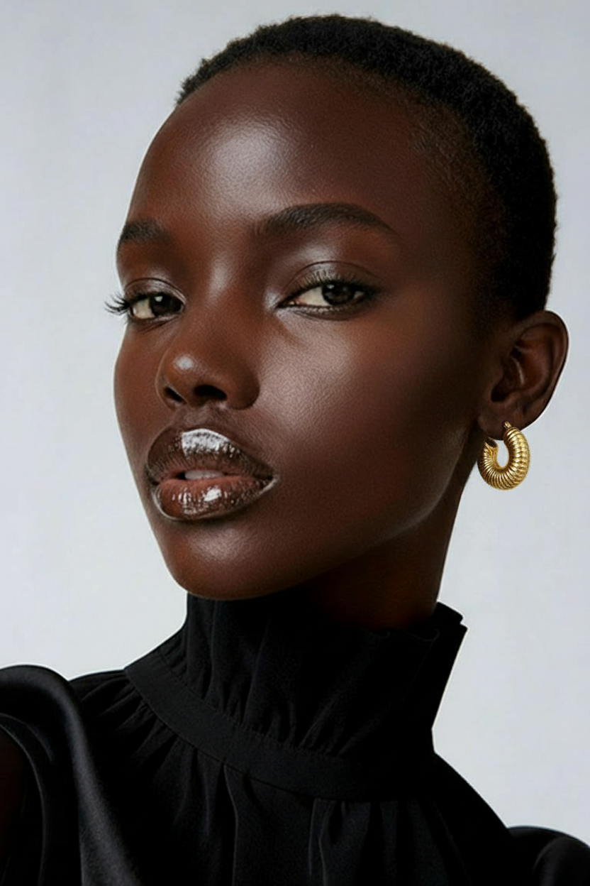 Texture Hoop Earrings