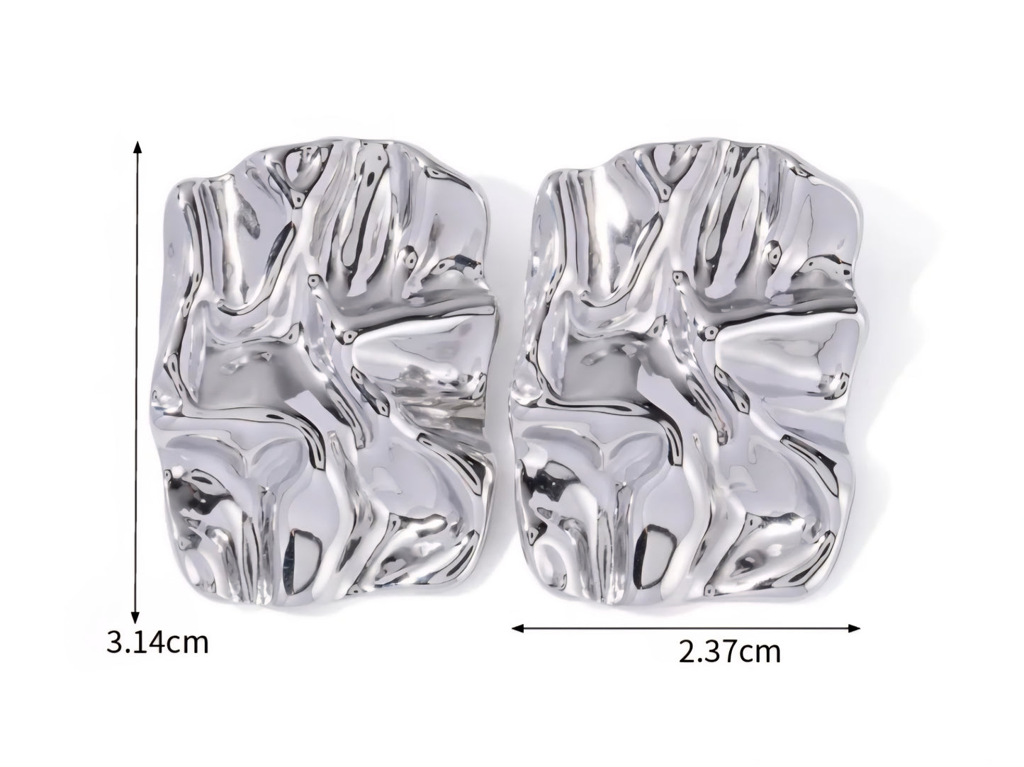 Hammered Stud Earrings - Bella Jewels Design