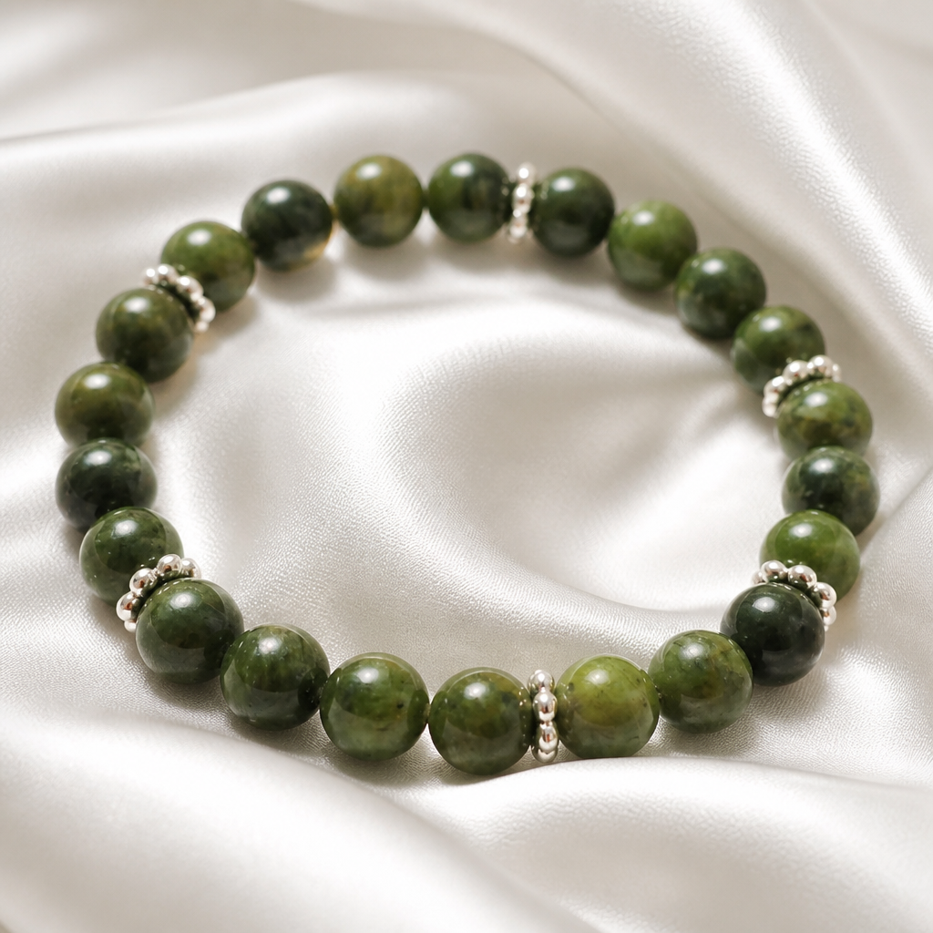 Jade Crystal Beaded Bracelets