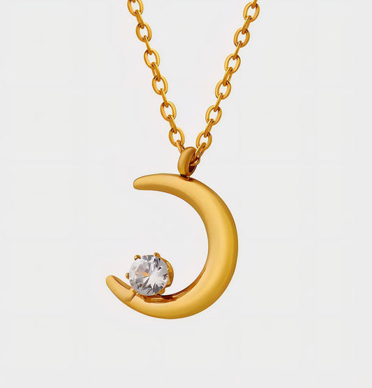 Crescent Moon Pendant Necklaces