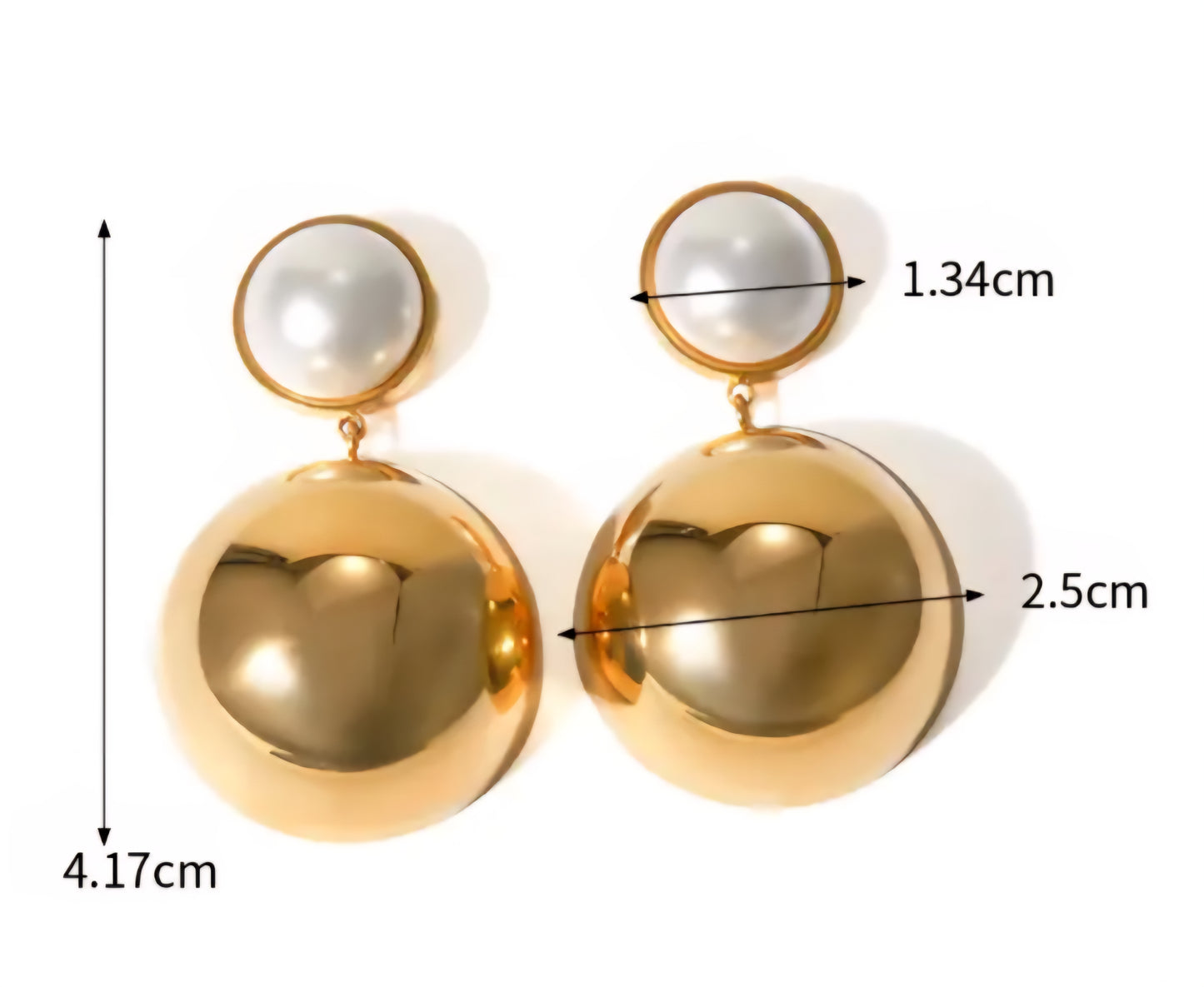 Pearl Dome Earrings