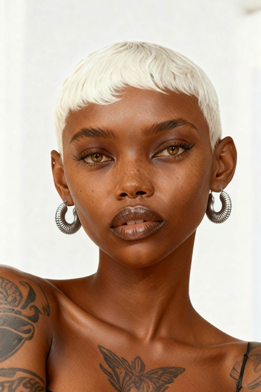 Texture Hoop Earrings