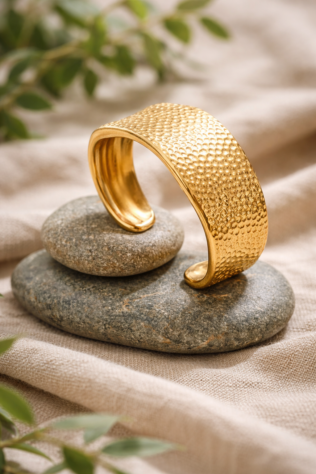 Geometric Open Cuff Bangle