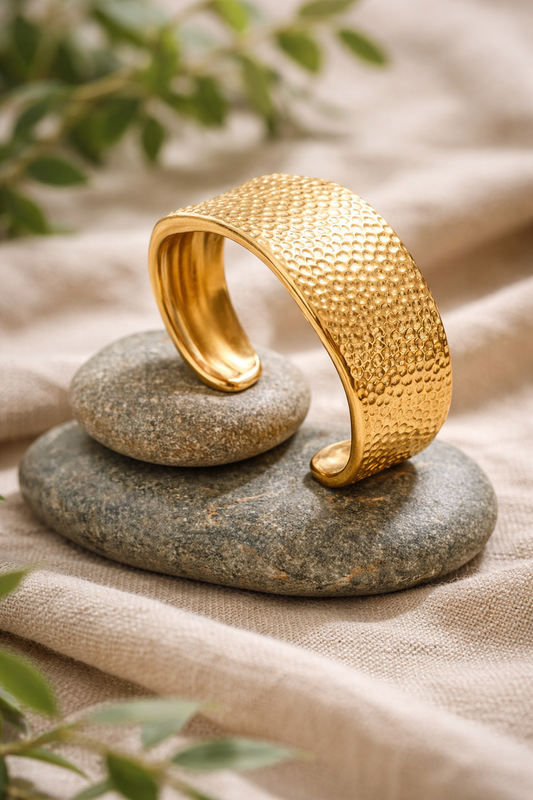 Geometric Open Cuff Bangle