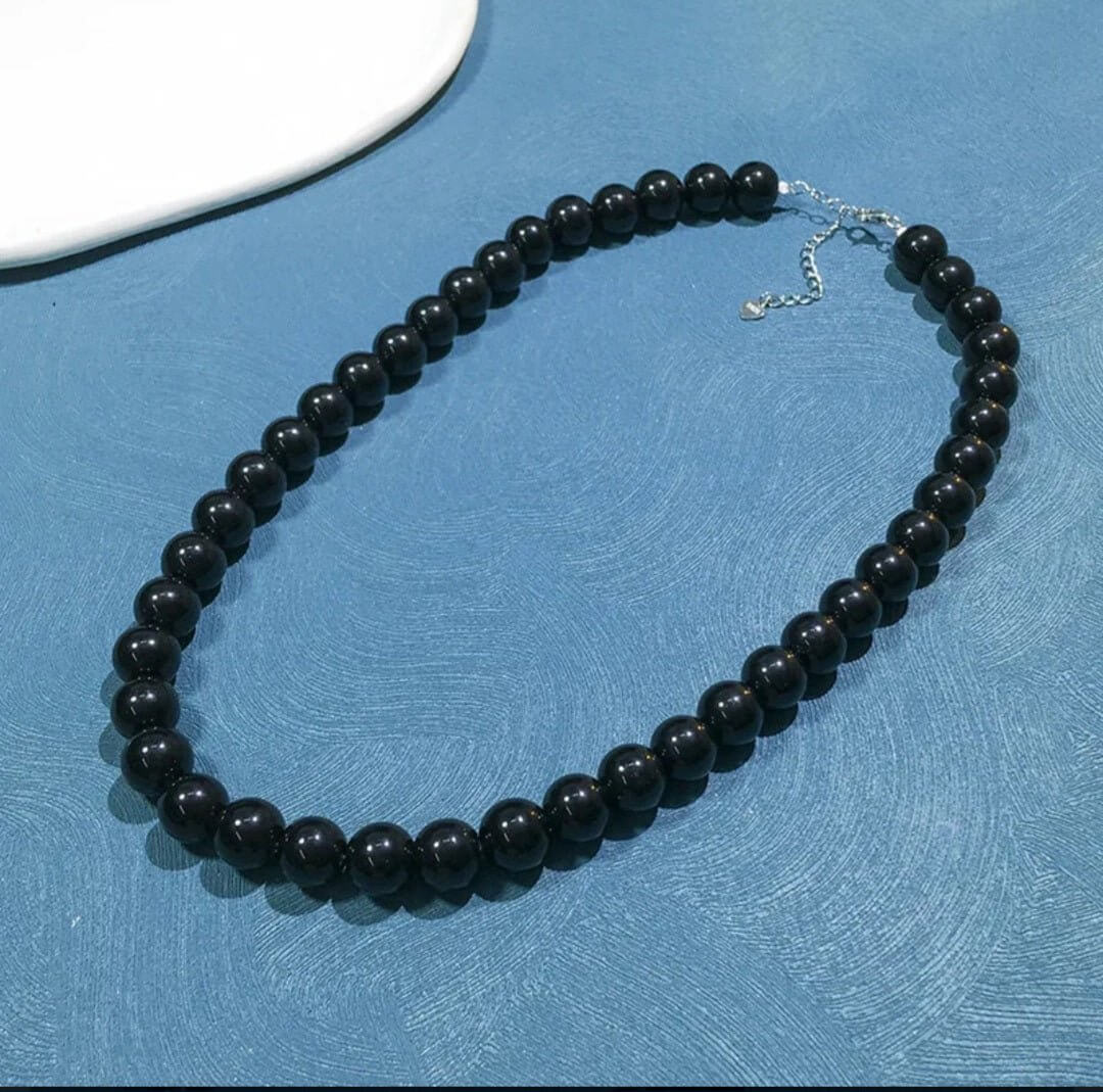 8mm Black Onyx Choker - Bella Jewels Design