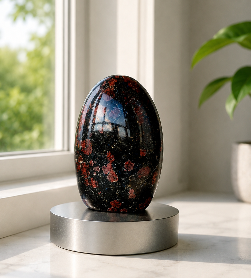 Polished Iolite Water Sapphire Standing Free Form Crystal |Home Decor