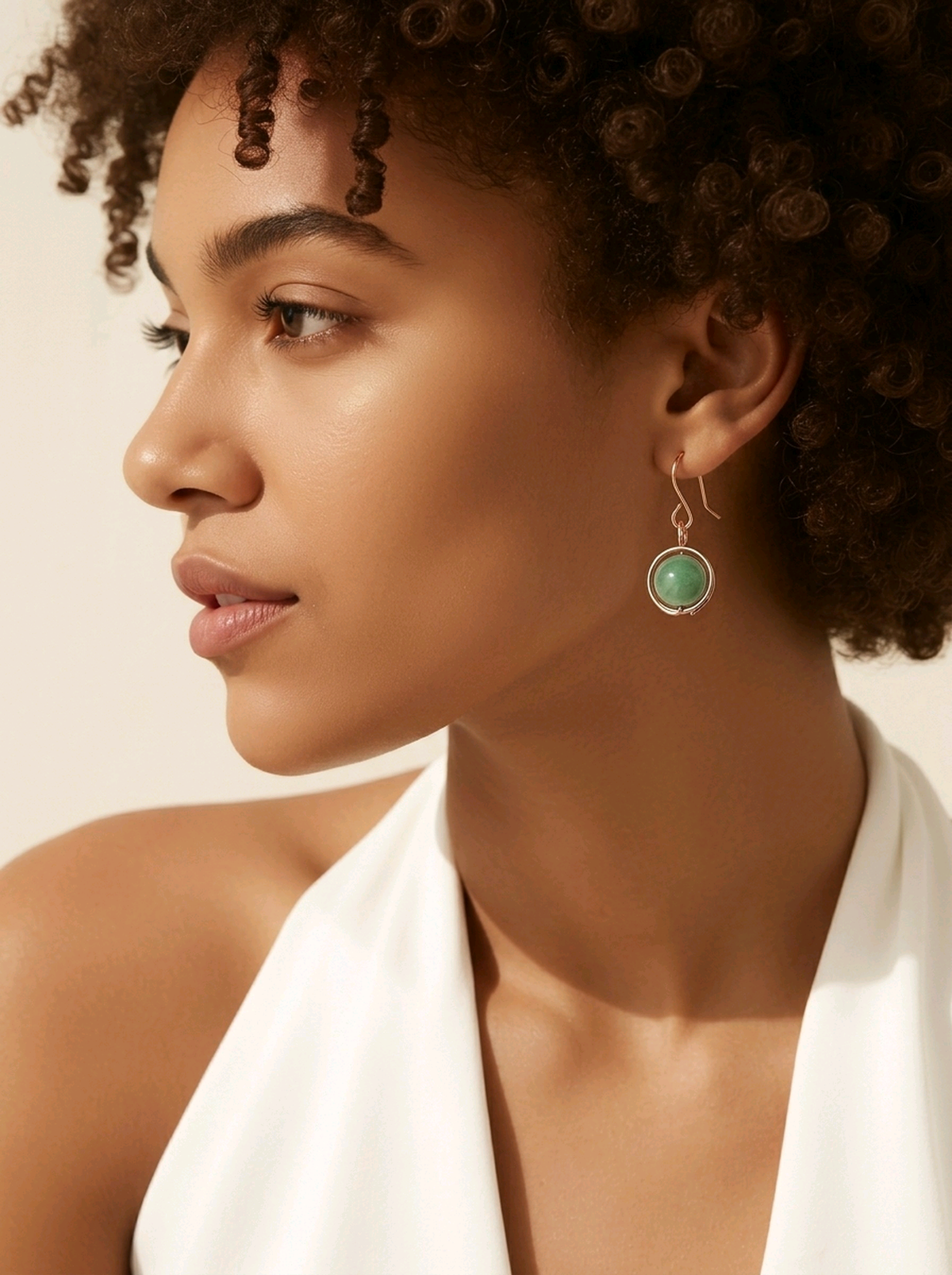 Crystal Beaded Wire Wrapped Earrings | Handmade Jewelry