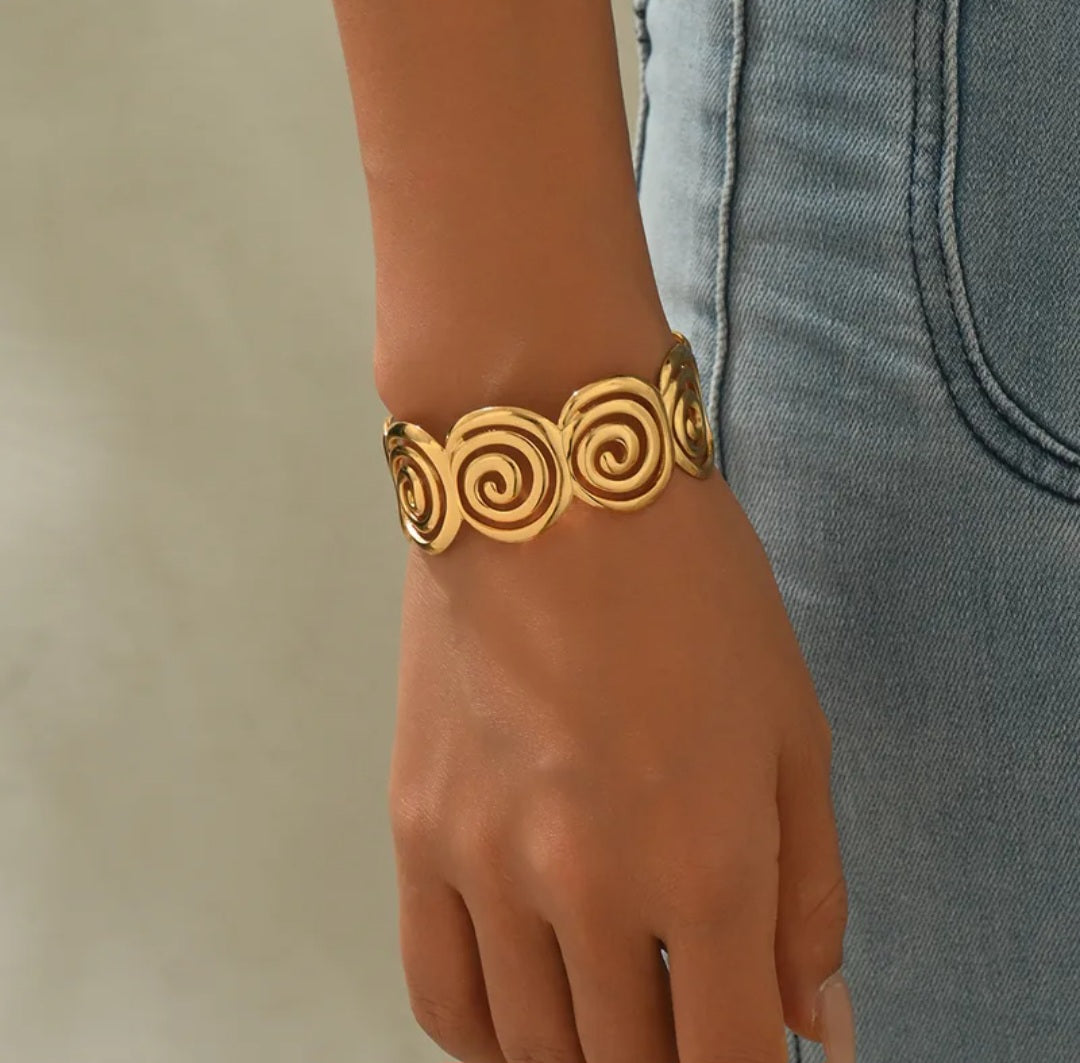 Spiral Cuff Bracelets