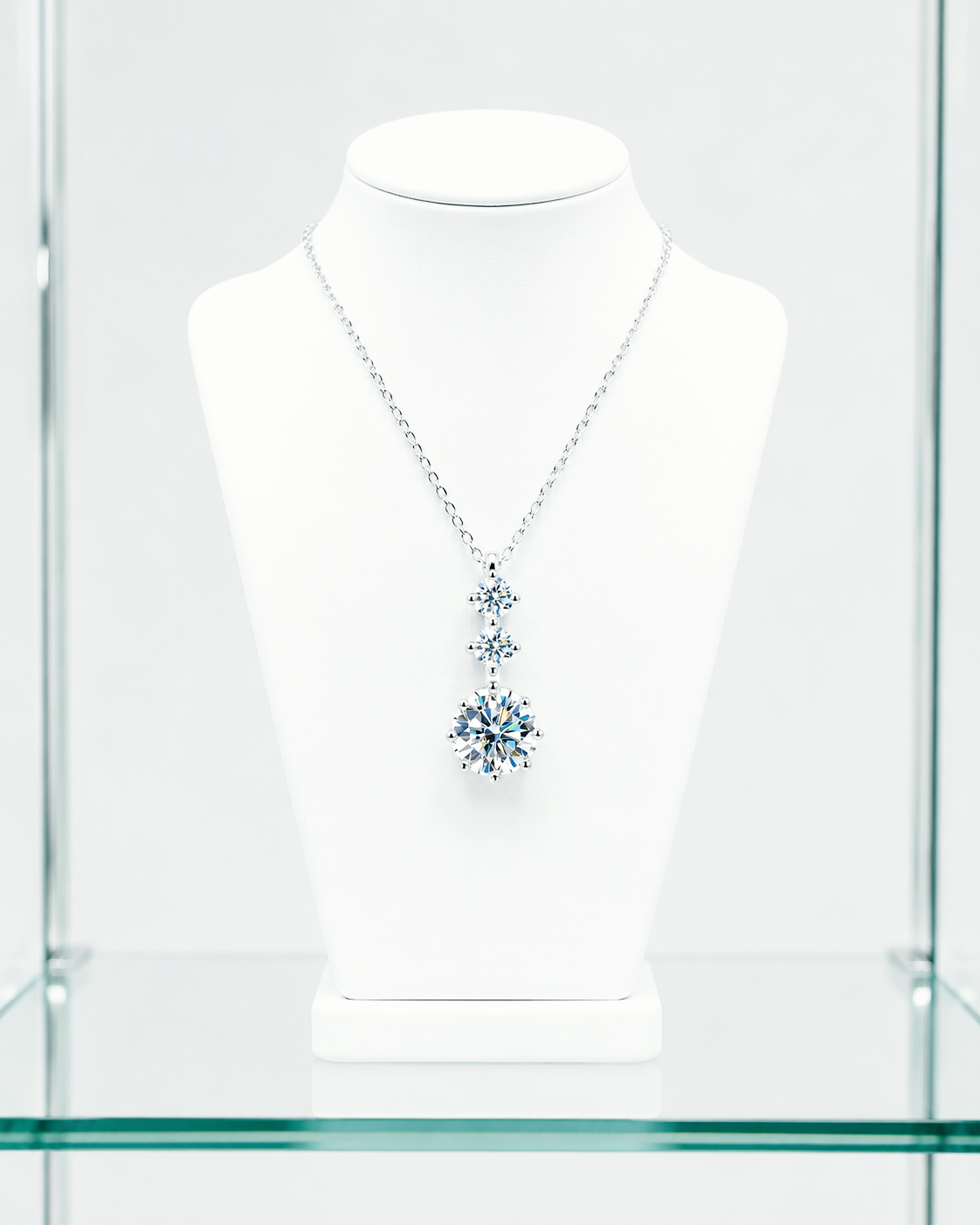 Moissanite Pendant Necklace | 925 Sterling Silver