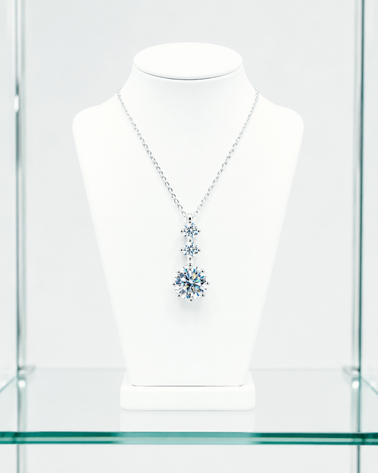 Moissanite Pendant Necklace | 925 Sterling Silver