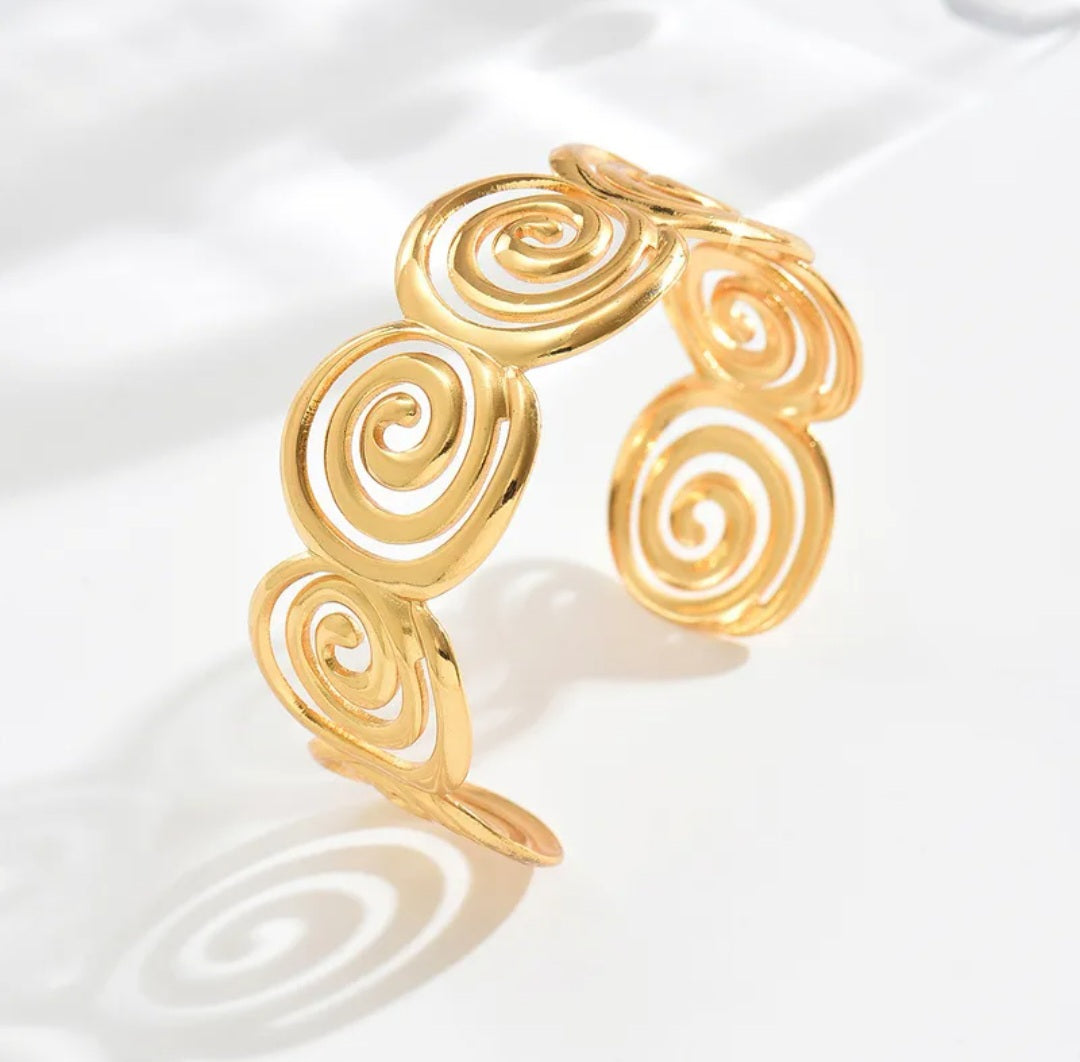 Spiral Cuff Bracelets