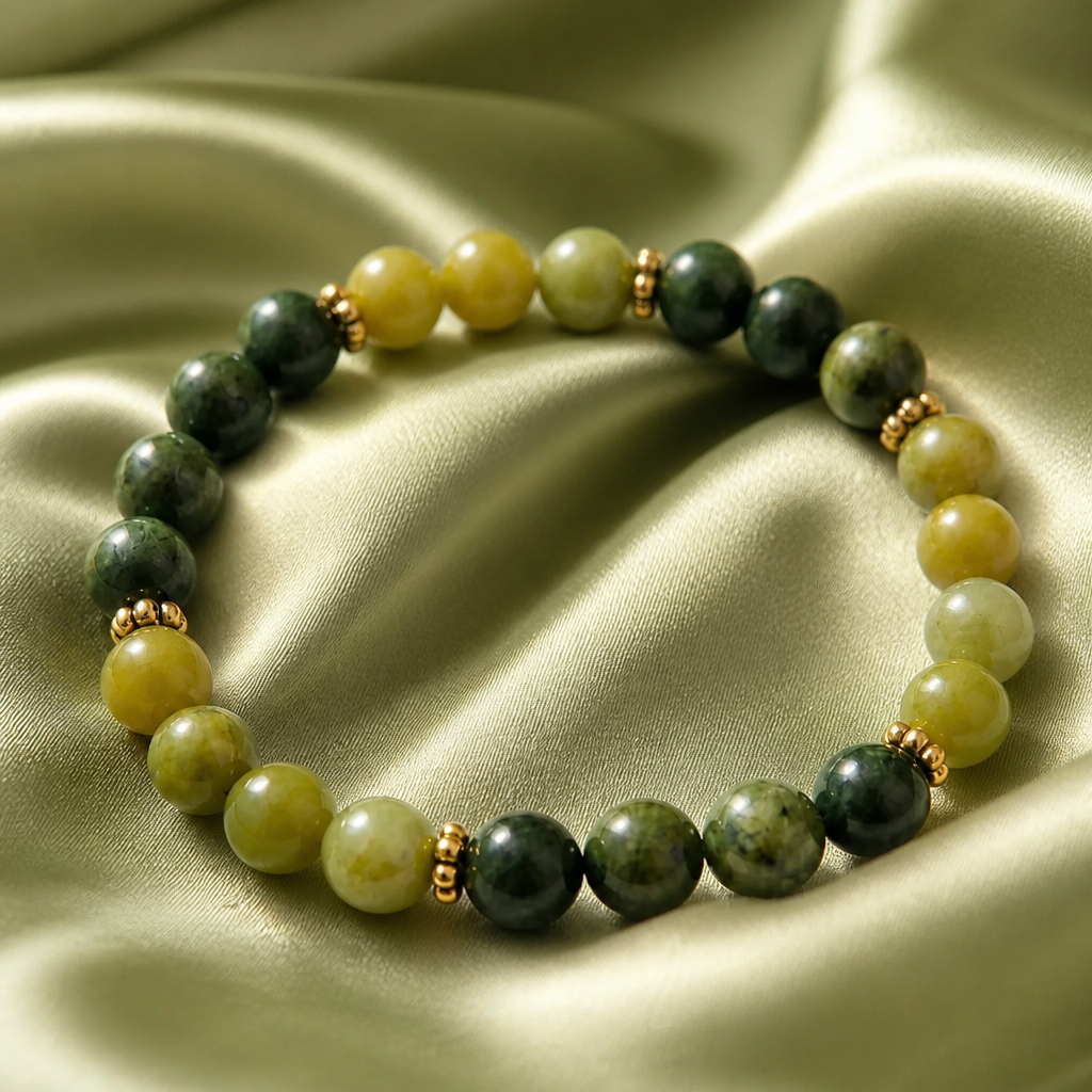 Jade Crystal Beaded Bracelets