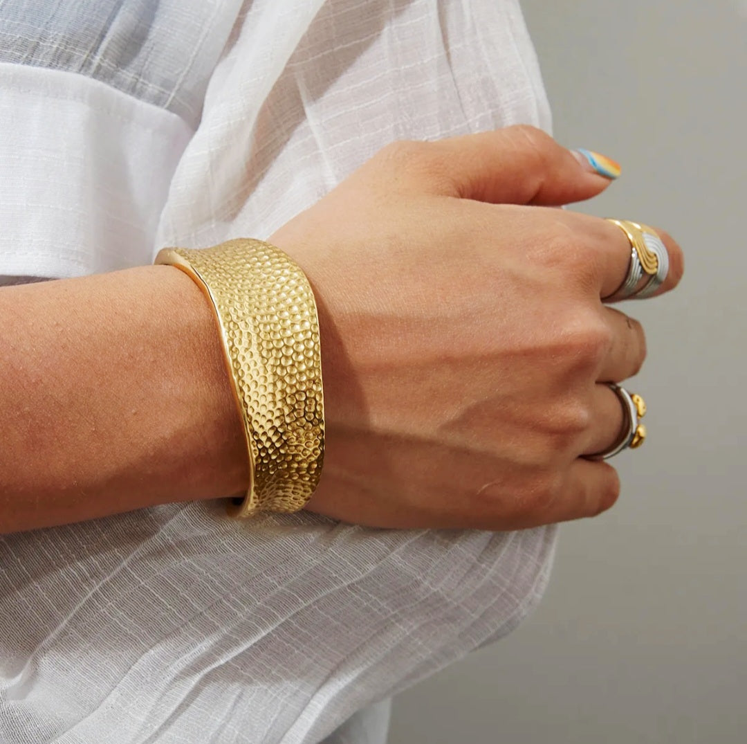 Geometric Open Cuff Bangle