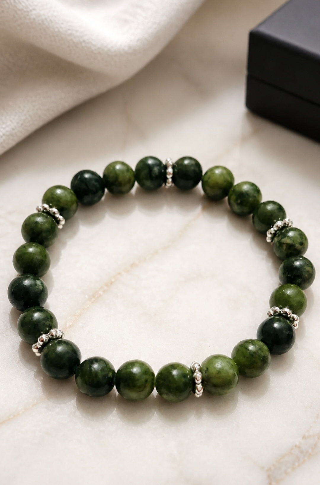 Jade Crystal Beaded Bracelets