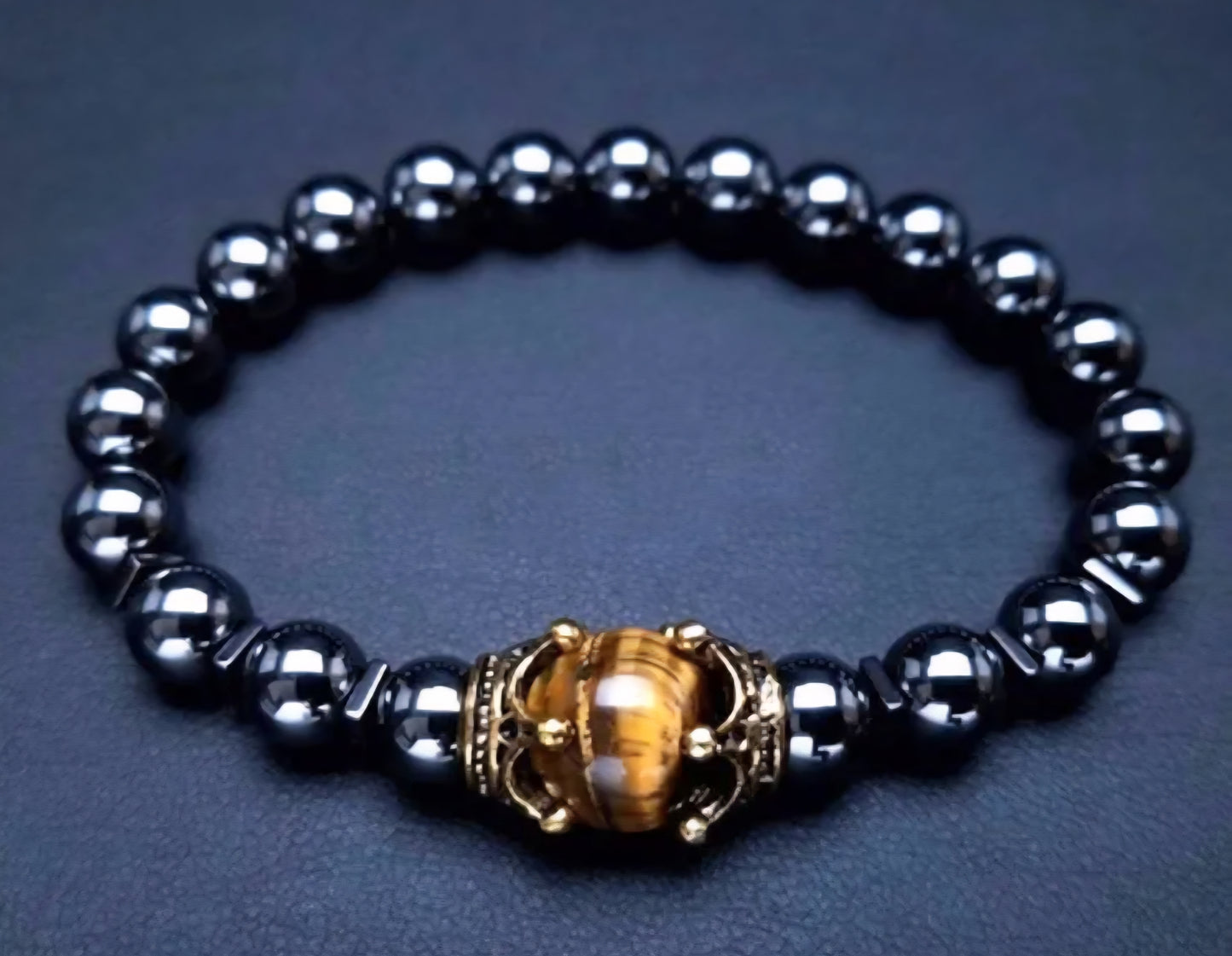 Crown Crystal Beaded Bracelet - Bella Jewels Design