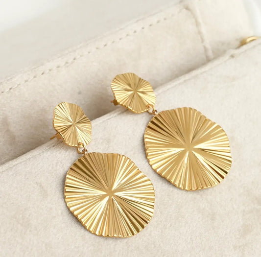 Oversized Sunburst Earrings