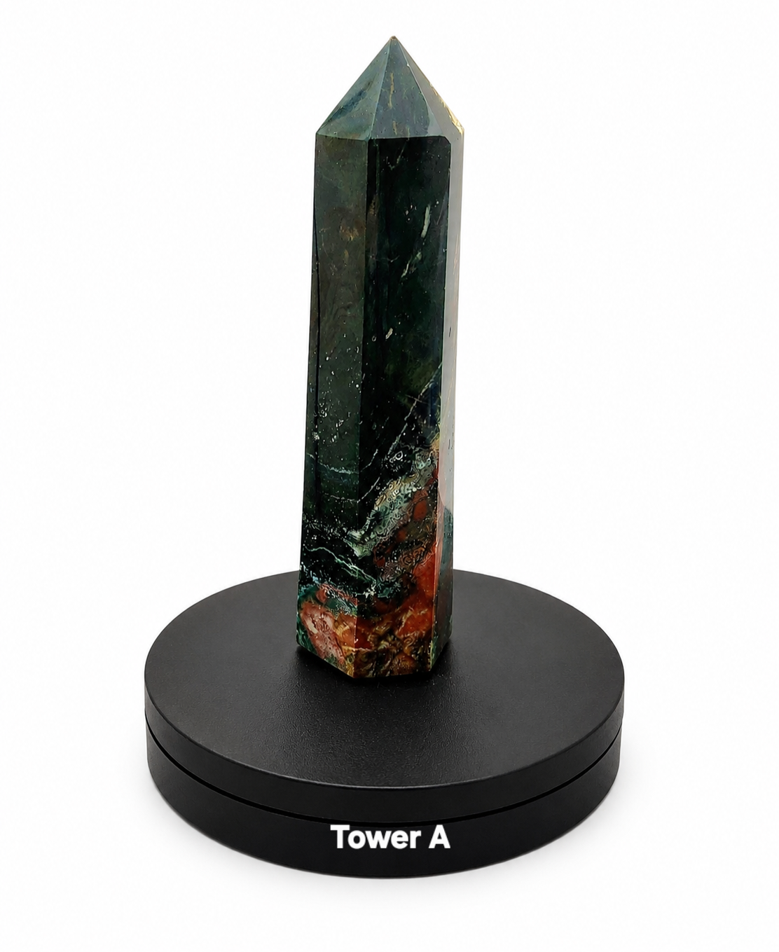 Ocean Jasper Tower Crystal | Natural Gemstone Decor for Home